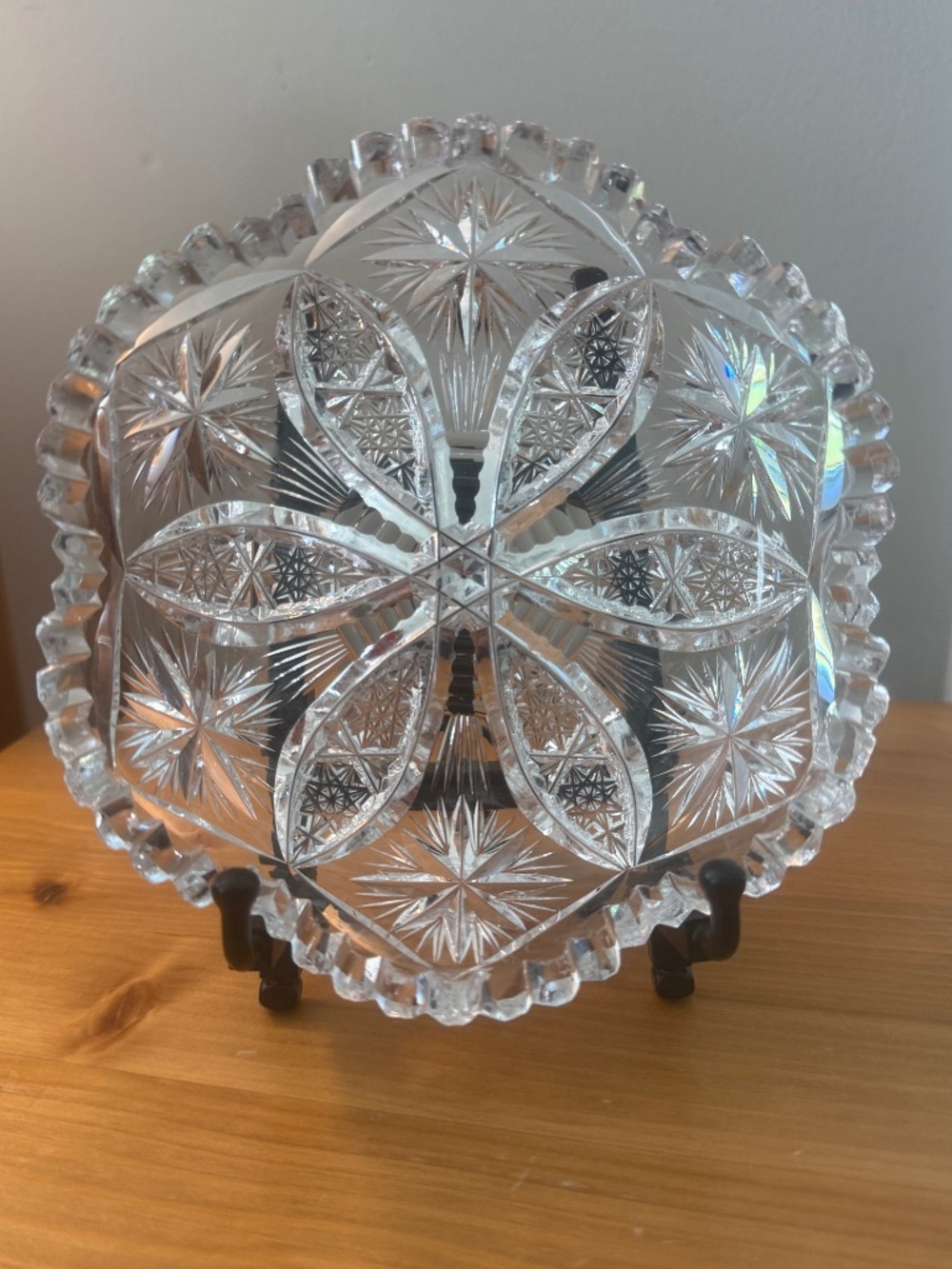 Clear Crystal Shallow Bowl